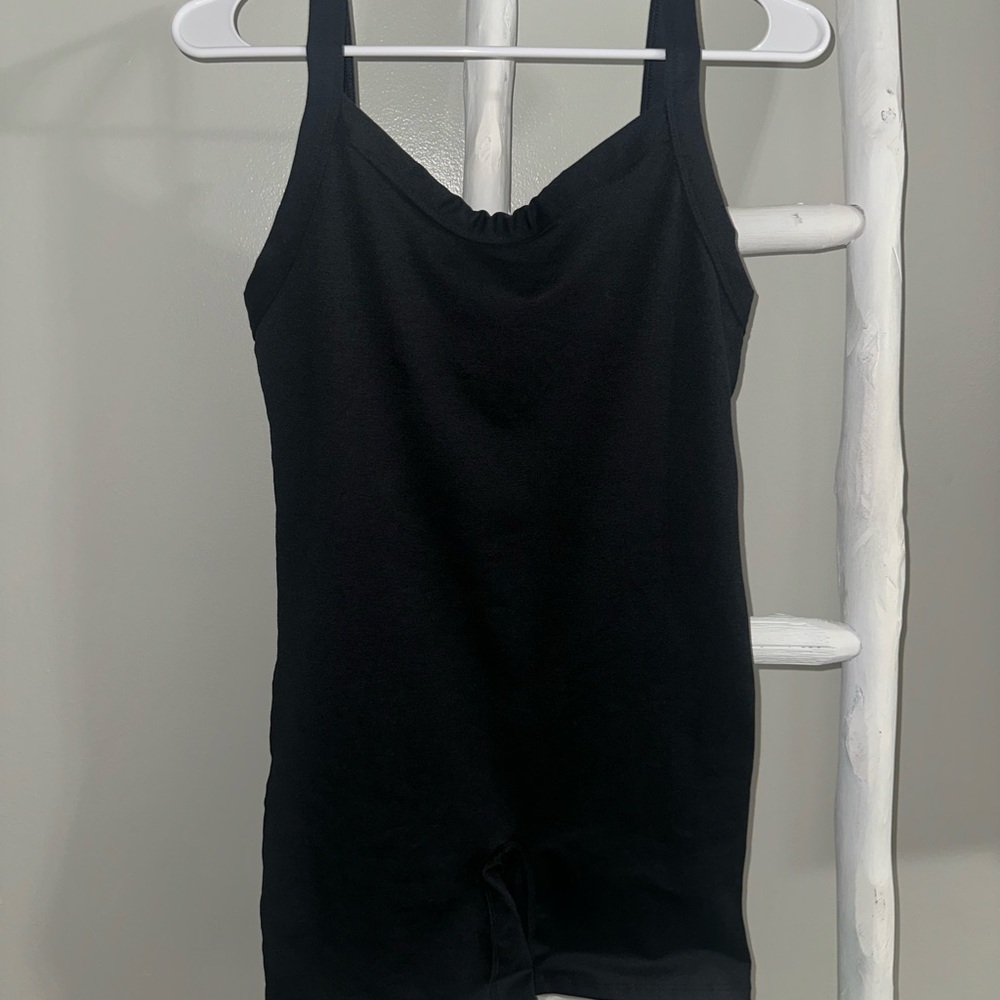 Black Women's bodycon sports romper